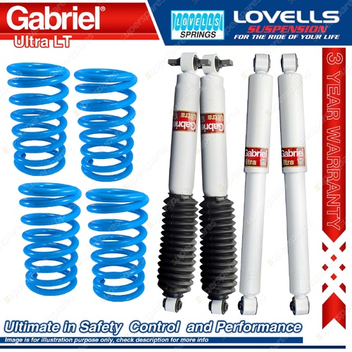 Front Rear Gabriel Ultra Shocks + Coil Springs for Land Rover Discovery II TG