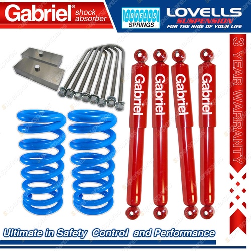 Gabriel 25mm Sport Low Shock Spring + Block Kit for Ford Mustang Coupe V8 71-73