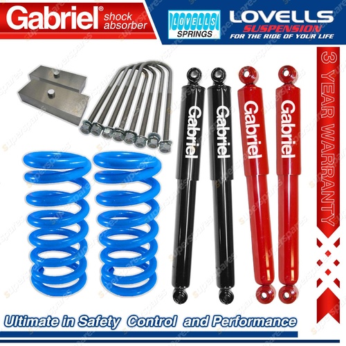 Gabriel 1.5" Super Low Shock Coil Spring + Block Kit for Ford Falcon XF Wagon V6