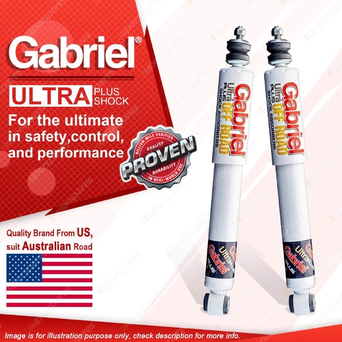 2 x Front Gabriel Ultra Plus 40mm Raised Shocks for Holden GMH Rodeo TFS Ute 4WD