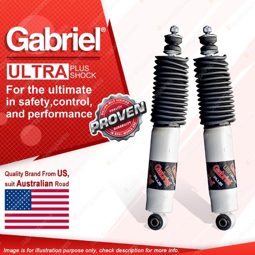 2 x Front Gabriel Ultra Plus 40mm Raised Shocks for Ford Courier PC PD PE PG PH