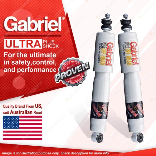 2 Front Gabriel Ultra Plus 45mm Raised Shock Absorbers for Isuzu D-MAX TF 08-12