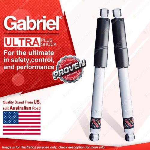 2 Rear GUltra Plus 50mm Raised Shocks for Toyota Hilux KZN165 LN 107 111 167 172