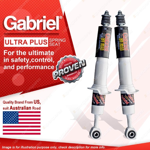 2 Front Gabriel Ultra Plus Spring Seat Shock Absorbers for Mazda BT50 UP UR