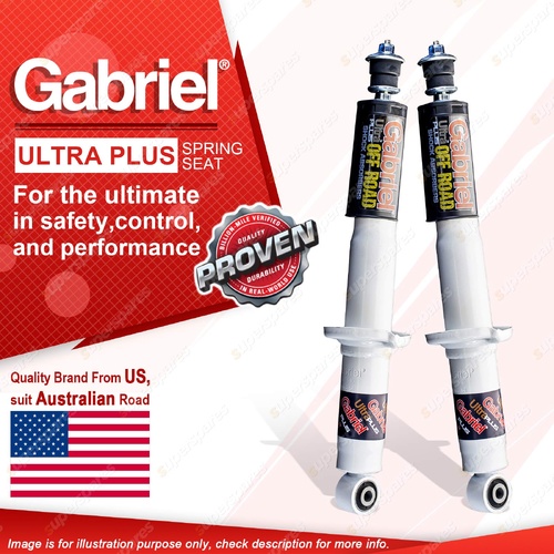 2 Front Gabriel Ultra Plus Spring Seat Shocks for Isuzu D-MAX TF MU-X UCS UCR 85