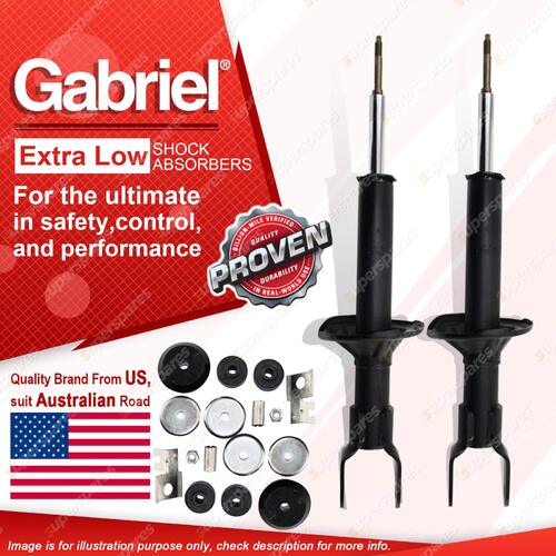 2 x Front Gabriel Extra Low Shock Absorbers for Ford Falcon EA EB ED
