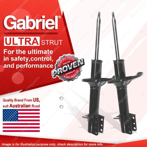 Pair Rear Gabriel Ultra Strut Shock Absorbers for Mazda 626 MX-6 GD 2.2L Sedan