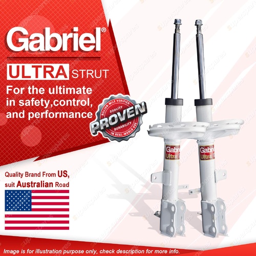 Pair Rear Gabriel Ultra Strut Shock Absorbers for Toyota Kluger GSU45R AWD