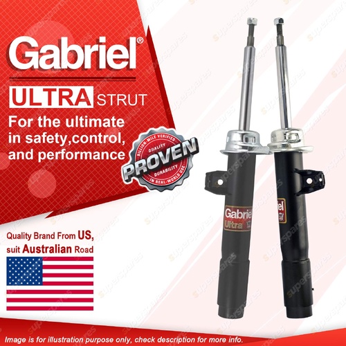 Pair Front Gabriel Ultra Strut Shock Absorbers for BMW X1 E84 S Drive 2010-2015