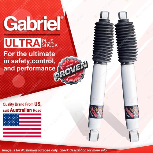 Pair Rear Gabriel Ultra Plus Shock Absorbers for Nissan Navara D23 NP300 2WD 4WD