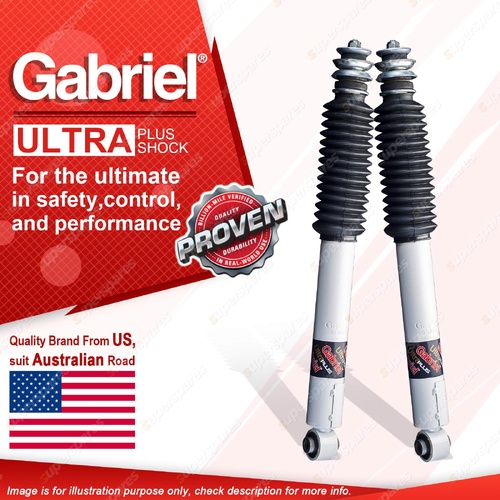 2 x Rear Gabriel Ultra Plus Shock Absorbers for Nissan Patrol Y62 4WD 2/13-on