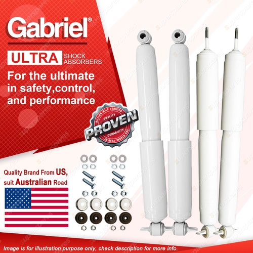 Gabriel Front + Rear Ultra LT Shock Absorbers for Jeep Cherokee XJ SUV 4WD