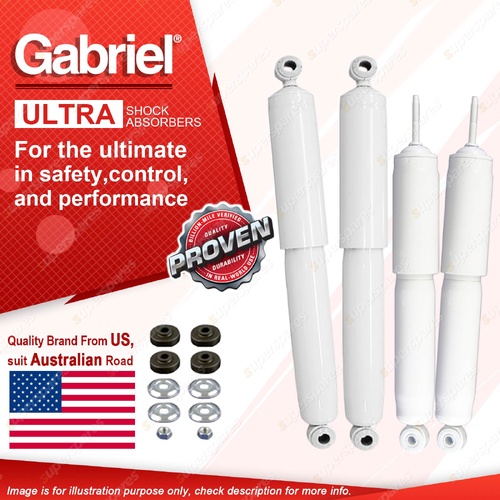 Gabriel Front + Rear Ultra LT Shock Absorbers for Holden GMH Rodeo RA Ute 4WD