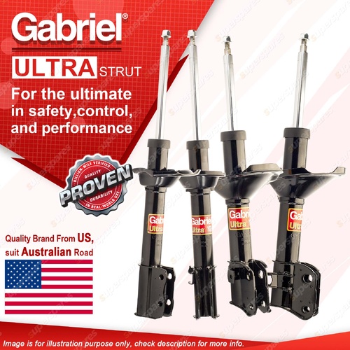 Gabriel Front + Rear Ultra Strut Shocks for Subaru Forester SF5 2.0L Wagon AWD