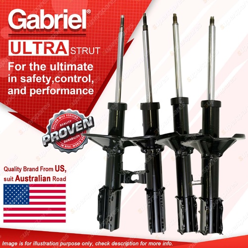 Gabriel Front + Rear Ultra Strut Shocks for KIA Mentor AFA 1.5L Hatchback