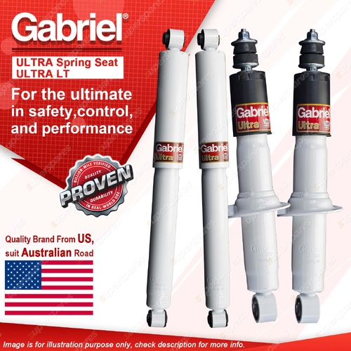 Gabriel Front + Rear Ultra Shock Absorbers for Mazda BT50 UP UR 2.2L 11 on