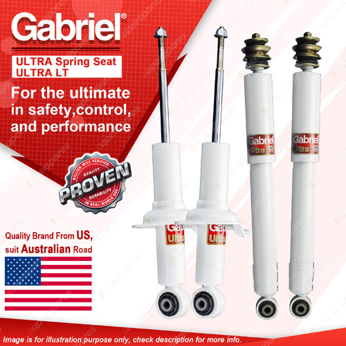 Gabriel Front + Rear Ultra Shock Absorbers for Nissan Patrol Y62 Wagon 4WD 13-on