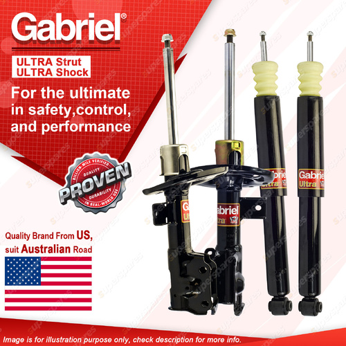 Gabriel Front + Rear Ultra Shock Absorbers for Mazda 3 BM Sedan Hatchback 14-On