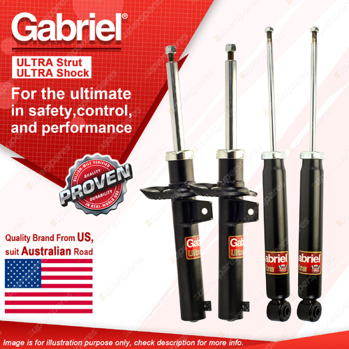 Gabriel Front + Rear Ultra Shock Absorbers for Volkswagen Golf 1K 5/05-9/09