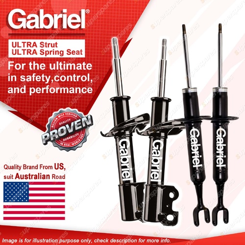 Gabriel Front + Rear Ultra Shock Absorbers for Nissan Almera N17 1.5 Sedan 12-on