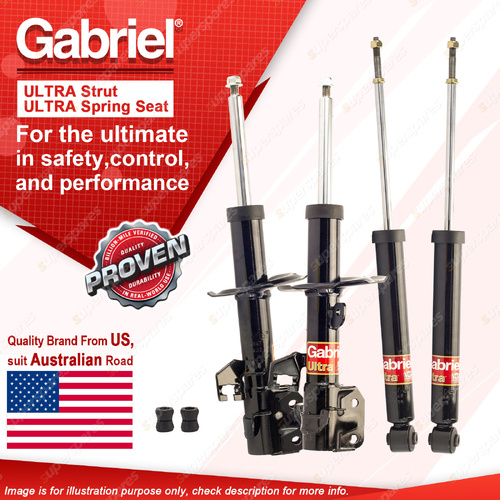 Gabriel Front + Rear Ultra Shock Absorbers for Nissan Micra K12 1.4L Hatch 04-10