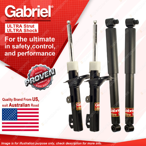 Gabriel Front + Rear Ultra Shock Absorbers for Ford Transit VM Van Cab RWD 06-14