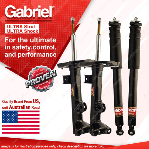 Gabriel Front Rear Ultra Shock Absorbers for Mercedes Benz C Class CLC200 CL203