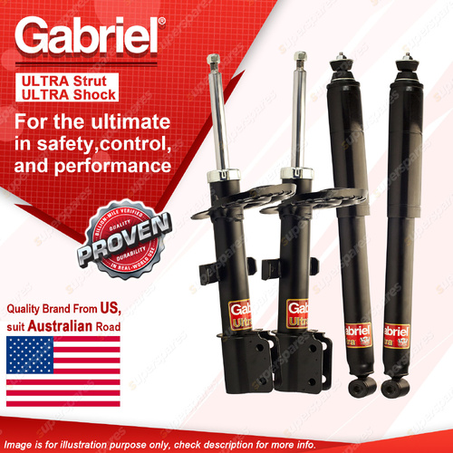 Gabriel Front + Rear Ultra Shock Absorbers for Renault Captur J87 SUV 2/15-On