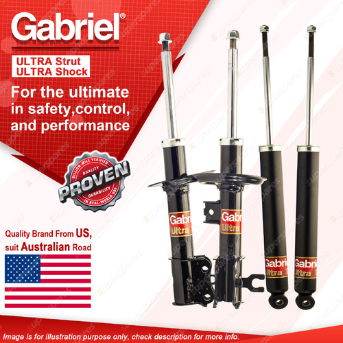 Gabriel Front + Rear Ultra Shock Absorbers for Holden Barina Spark MJ 10/10-3/16