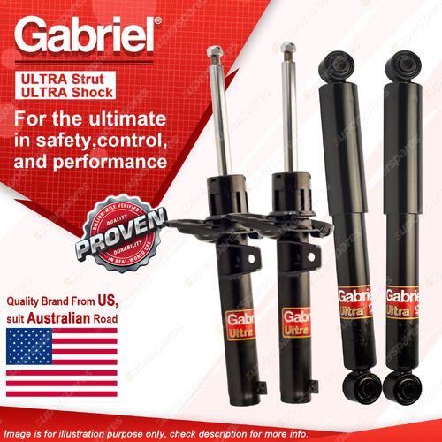 Gabriel Front + Rear Ultra Shock Absorbers for Volkswagen Caddy 2K 2/05-11/15