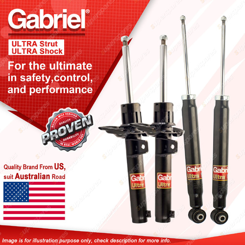 Gabriel Front + Rear Ultra Shock Absorbers for Volkswagen Golf Type VII AU AWD