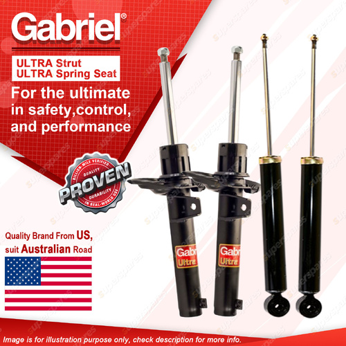 Gabriel Front + Rear Ultra Shock Absorbers for Volkswagen Golf 1K Jetta 1B 04-17