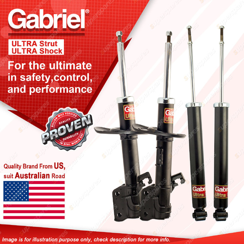 Gabriel Front + Rear Ultra Shock Absorbers for Nissan Juke F15 1.2L SUV 2/12-On