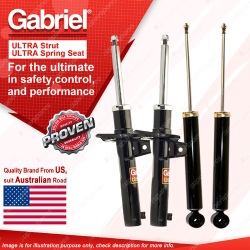 Gabriel Front + Rear Ultra Shock Absorbers for Audi A3 Series 8P 55mm Strut Body