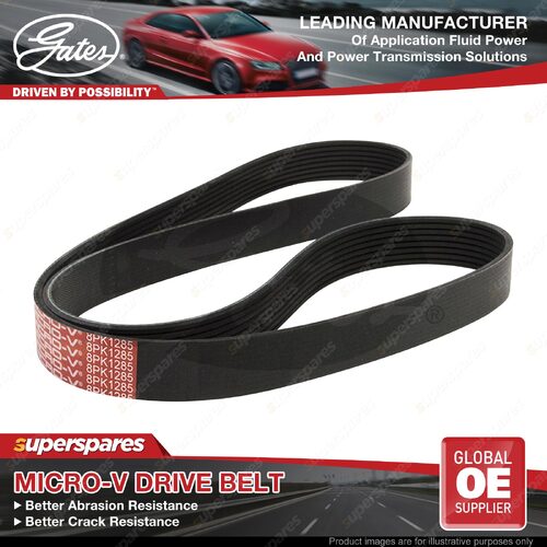 Gates Micro-V Ribbed Drive Belt for Mercedes Benz SL R230 2002-2012