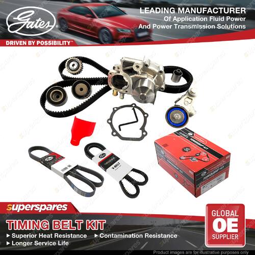 Gates Timing Belt Kit for Mitsubishi Starwagon 2.9L 133KW 2972CC Petrol GLS