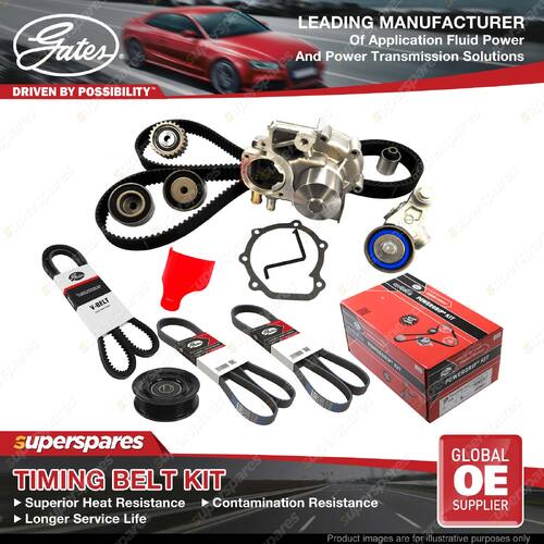 Gates Timing Belt Kit for Mitsubishi Challenger K96W 3.0L 125KW 2972CC 6G72 DOHC