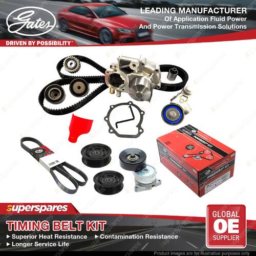 Gates Timing Belt Kit for Toyota Hiace KLH12 KLH22 2.5L 65KW 2494CC D4d HOUSING