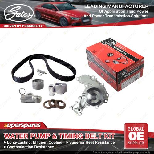 Gates Water Pump & Timing Belt Kit for Isuzu Trooper UBS26D 6VE1 3.5L 158KW