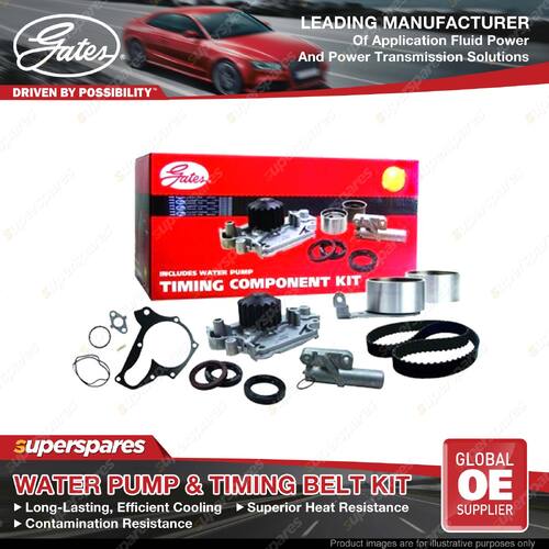 Gates Water Pump & Timing Belt Kit for Skoda Superb 3U4 AWT 1.8L 110KW 01-08