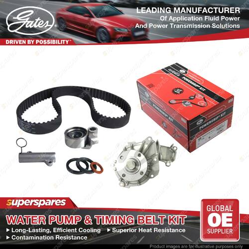 Gates Water Pump & Timing Belt Kit & HYD for Toyota Prado KZJ120 KZJ90 KZJ95