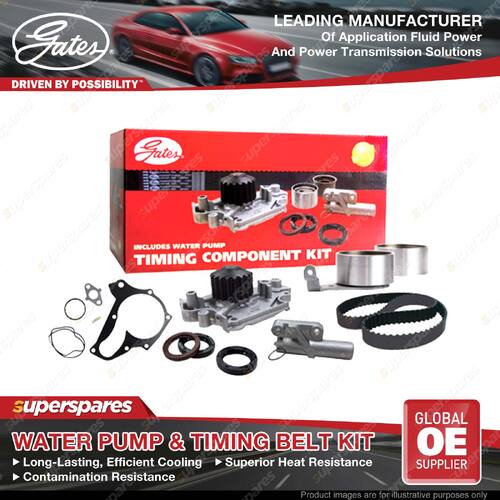 Gates Water Pump & Timing Belt Kit for Chevrolet Viva F69 2H9 1.8L 90KW