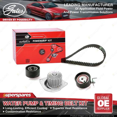 Gates Water Pump & Timing Belt Kit for Citroen Berlingo C2 C3 C4 LC LA Xsara