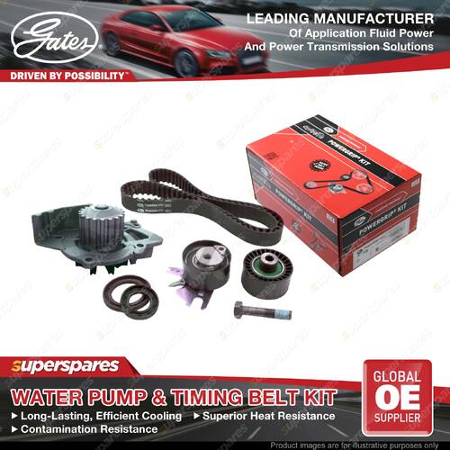 Gates Water Pump & Timing Belt Kit for Citroen C4 Grand Picasso Dispatch