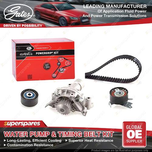 Gates Water Pump & Timing Belt Kit for Citroen C4 LC C4 Picasso UD C5 RE RD