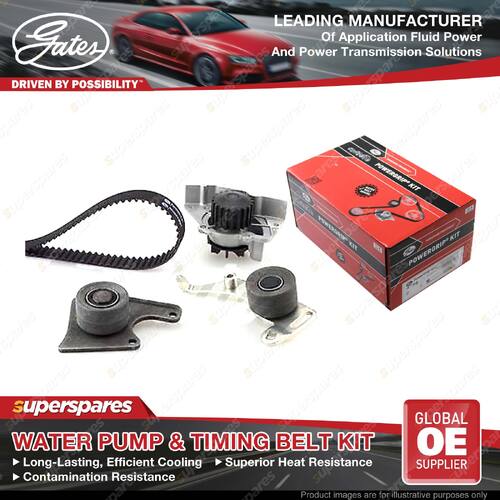 Gates Water Pump & Timing Belt Kit for Suzuki Samurai SJ419 Vitara 1.9L