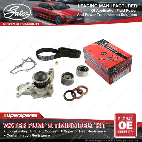 Gates Water Pump & Timing Belt Kit for Mitsubishi Colt Lancer CC CE CA CB Mirage