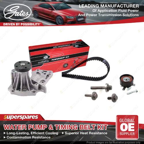 Gates Water Pump & Timing Belt Kit for Ford Fiesta WT 1.6L 2010-2012