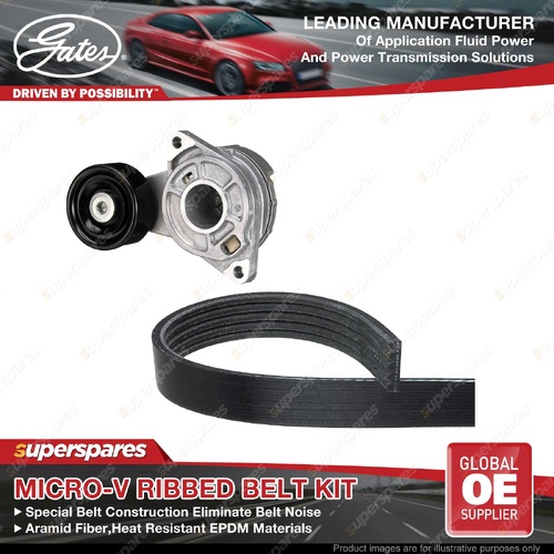 Gates Micro-V Belt Kit for Honda City GM26 Jazz GE GG GP ZA GK GF 1.3 1.5L