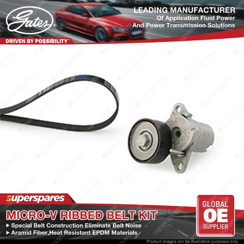 Gates Micro-V Ribbed Belt Kit for Skoda Karoq Kodiaq Octavia NE Superb 3V3 3V5